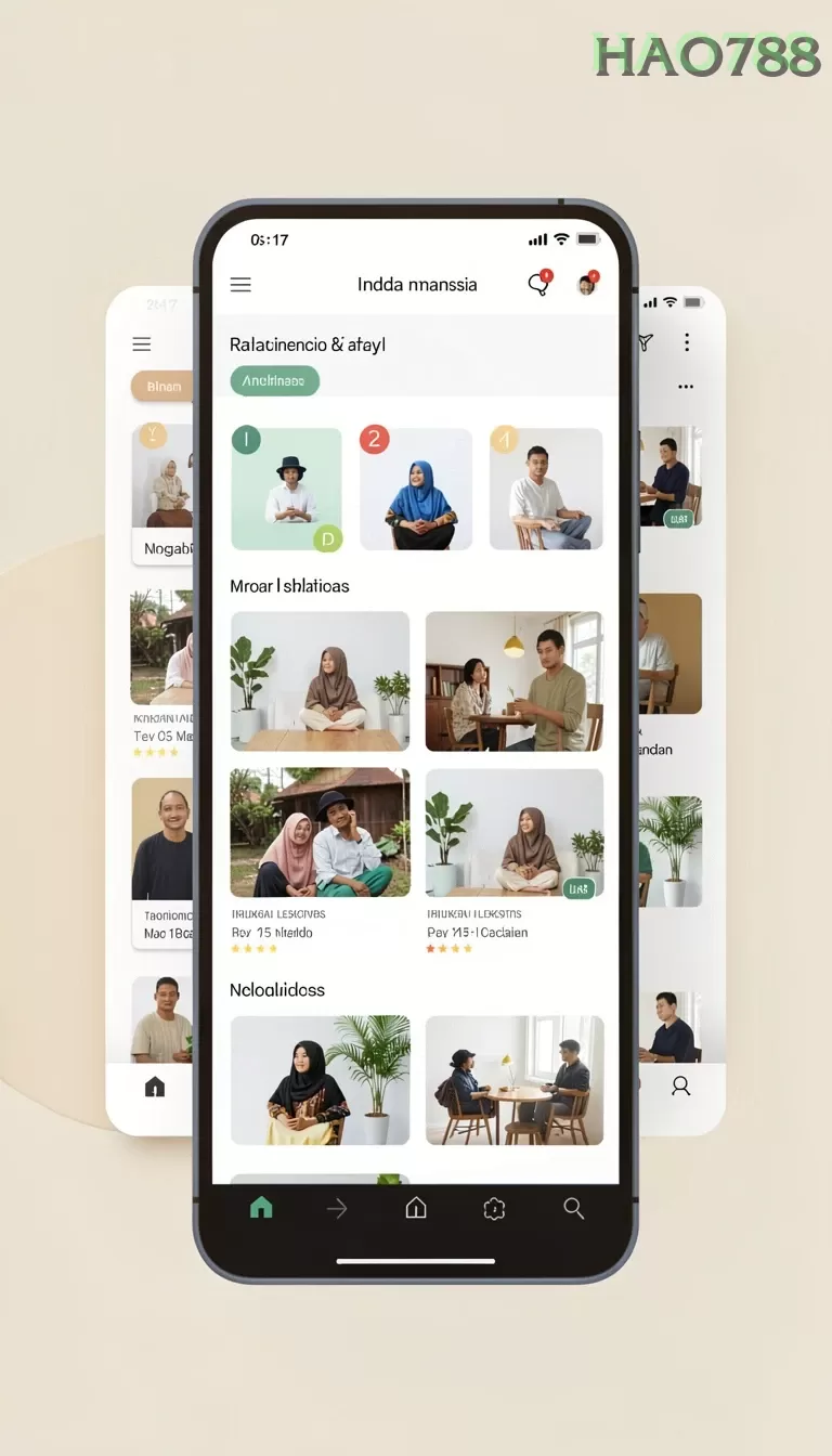 Cuplikan layar EVIP3 — menu navigasi